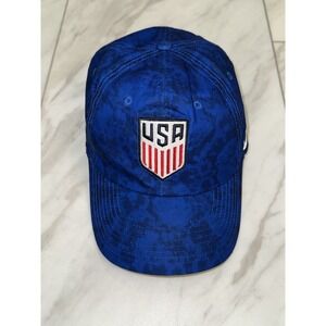 Nike Team USA Baseball Hat Dad Cap Blue Camo Black White Snapback One Size